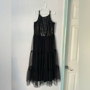 Cat & Jack Black Sequin Formal Dress
